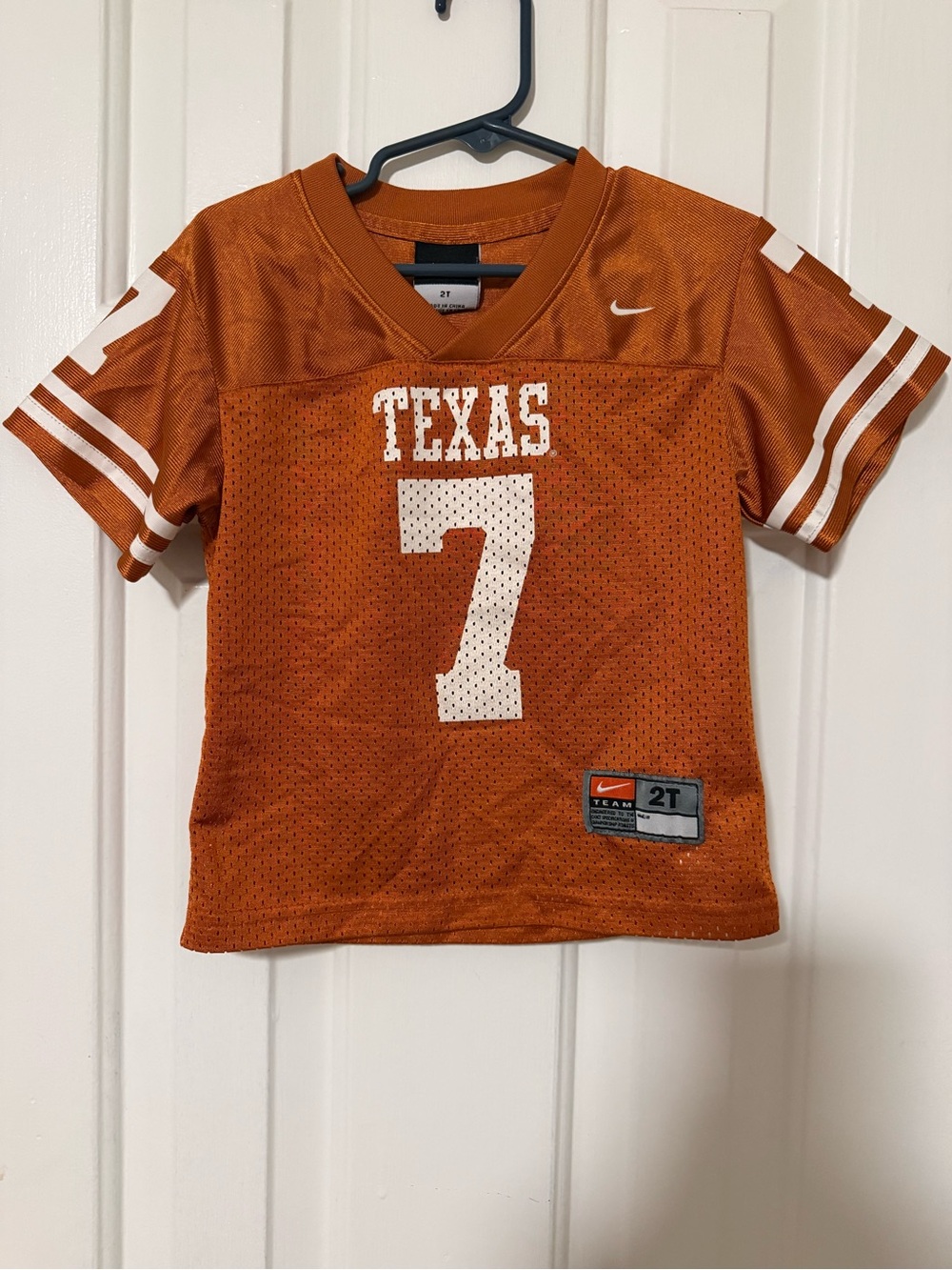 Nike Kids Texas Orange Football Jersey with White Numbers